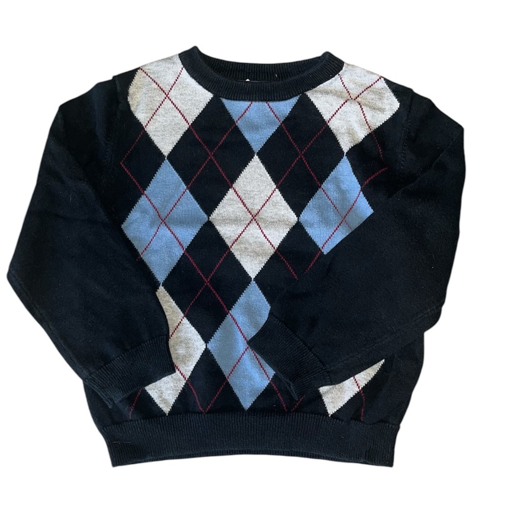 Cherokee Blue Argyle Sweater